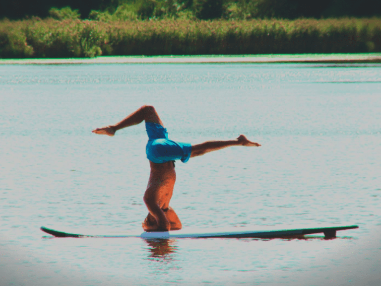 SUP-Yoga: Navasana mal anders