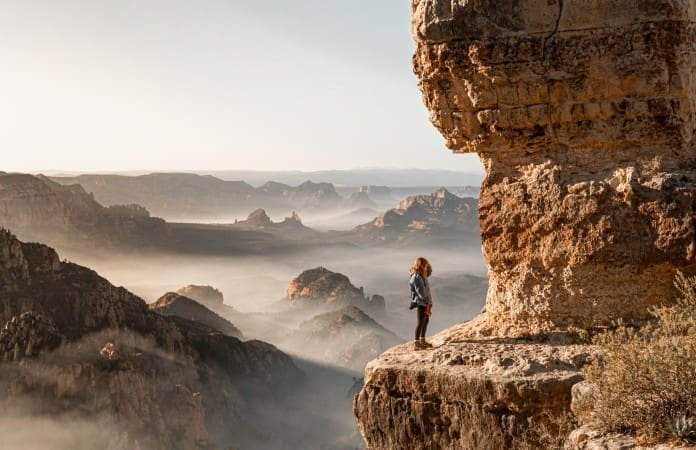 Arizona gefährlich Frau Grand Canyon