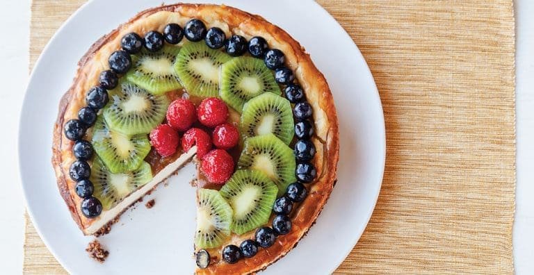 Rezept: Ricotta-Käsekuchen mit frischen Früchten