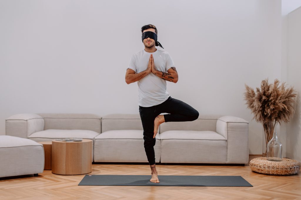 Marcel Clementi Blindfold Yoga