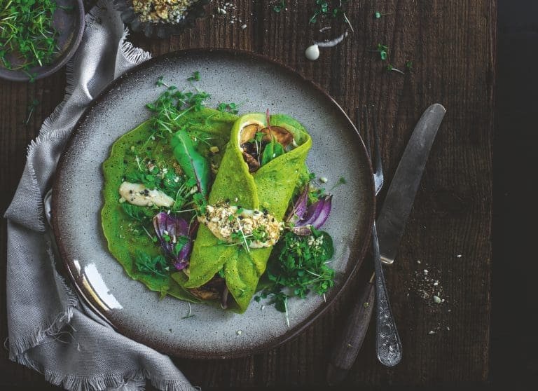 Soulfood vegan von Katharina Küllmer: Spinat-Crêpes