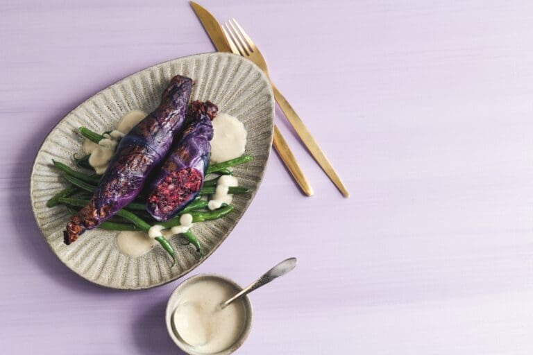 Weihnachtsmenue vegane Kohlrouladen