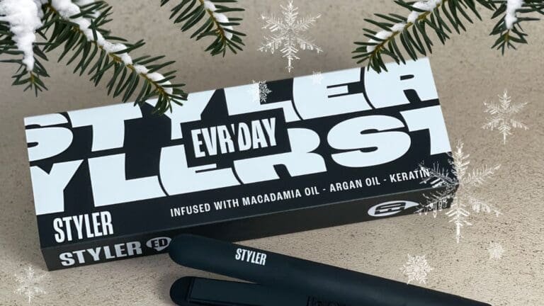 Adventskalender-Türchen 11: Entdecke das revolutionäre Evryday Styler Glätteisen, imprägniert mit Macadamia-Öl, Argan-Öl und Keratin