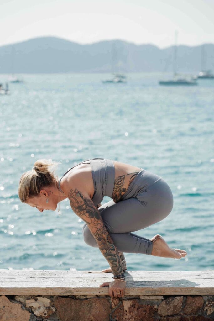 Jelena Lieberberg, Armbalance die schwebende Hocke