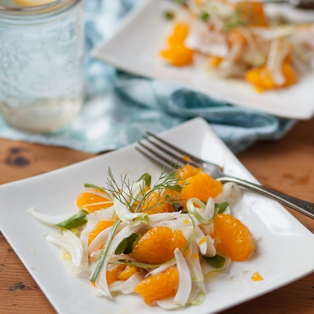 Mandarinen-Fenchel-Salat Symbolbild, winterliche Fitmacher