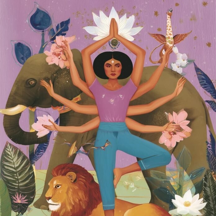 mahavidyas-tantra-goettin-c-hanna-tembrink-mit-midjourney-ai-square göttin moderne illustration