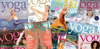 collage yoga world journal covers