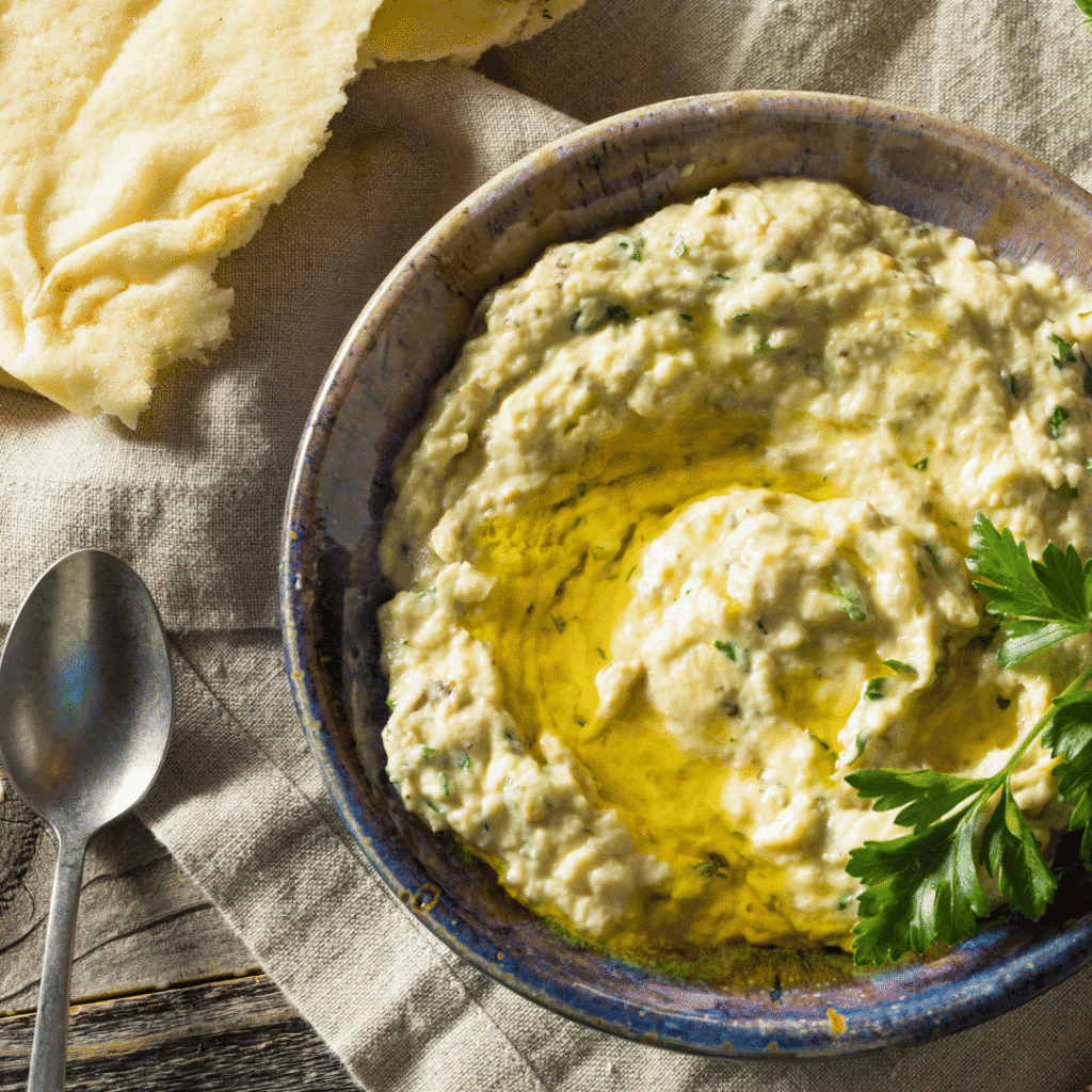 Baba Ganoush, Aubergine, Symbolbild, Bild: Brent Hofacker von Alamy